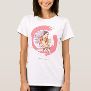 T-shirt Immobile en mouvement – Ballerine minimaliste & En