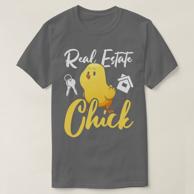 T-shirt Immobilier Chick Funny Realtor (Design devant)