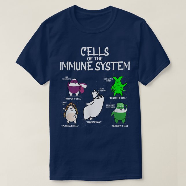 T-shirt Immune System Cells Biology Cell Science Humor Imm (Design devant)