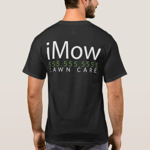 T-shirt iMow. Soin de pelouse. Aménagement de Merch