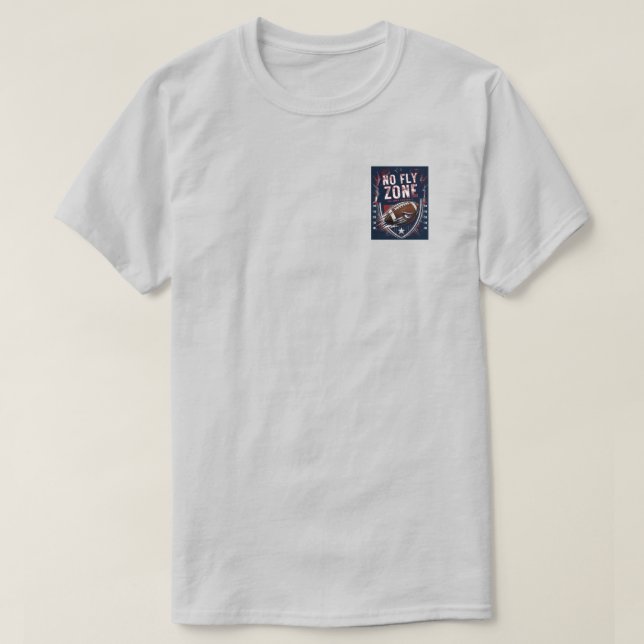 T-shirt Impact de la zone de non-vol  (Design devant)