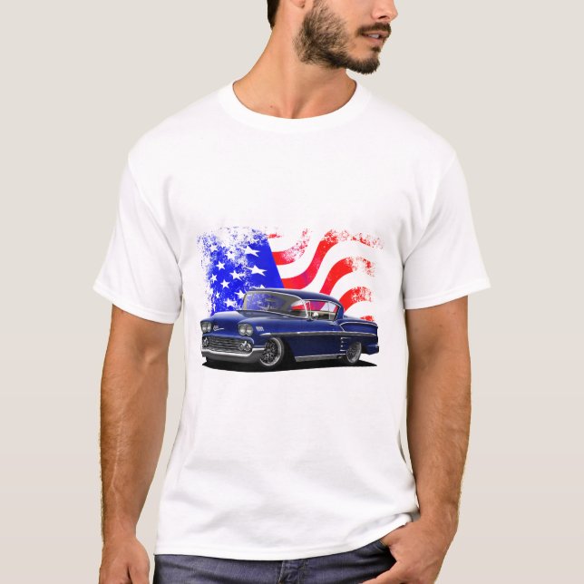 T-shirt Impala américain de bannière étoilée (Devant)