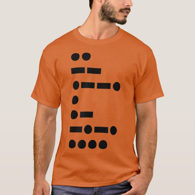 T-shirt IMPEACH Trump Political Shirt in Morse Code (Devant)