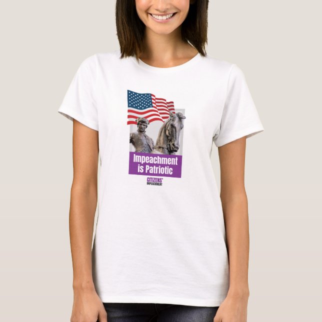 T-shirt Impeachment is Patriotic with Paul Revere (Devant)