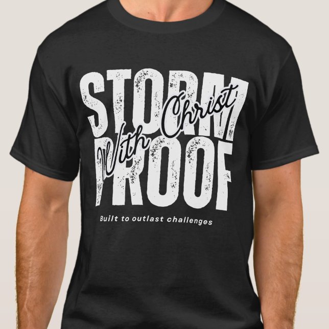 T-shirt Imperméable à la tempête - Évangile Prière Saint-E (Créateur téléchargé)