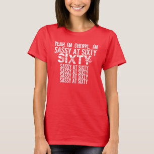 T-shirt Impertinent à soixante blancs rouges 2 de 60