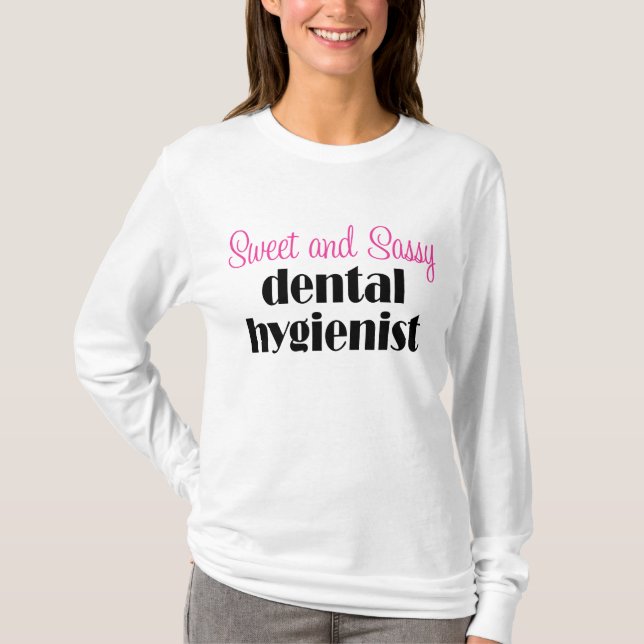 T-shirt impertinent d'hygiéniste dentaire (Devant)