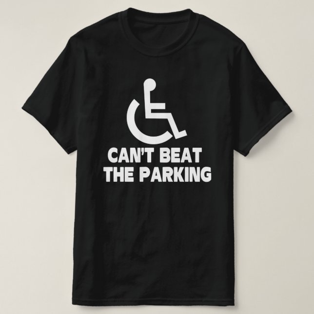T-shirt impossible de battre le fauteuil roulant du handic (Design devant)
