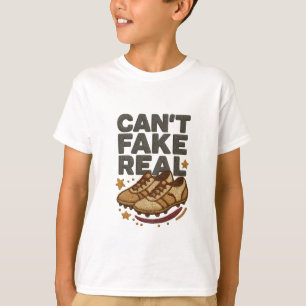 T-shirt Impossible de contrefaire le design brodé de footb