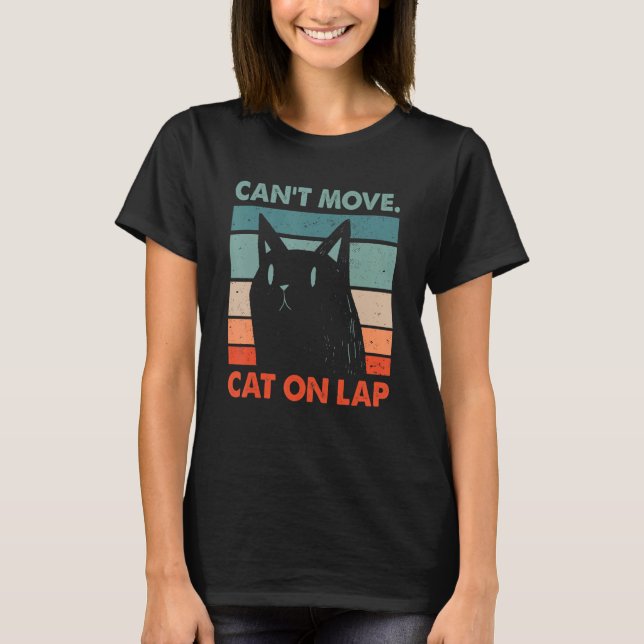 T-shirt Impossible de déplacer le chat sur l'Amoureux des  (Devant)