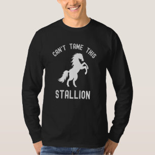 T-shirt Impossible de dompter ce cheval Stallion Cheval Sa