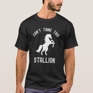 T-shirt Impossible de dompter ce cheval Stallion Cheval Sa
