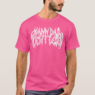 T-shirt Impossible de lire Death Metal Band Funny Heavy Me