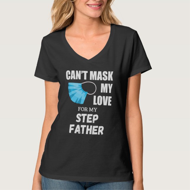 T-shirt Impossible de masquer mon amour pour mon beau-père (Devant)