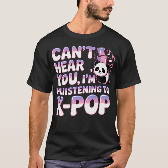 T-shirt Impossible de t'entendre JE SUIS EN TRAIN D'ÉCOUTE (Devant)