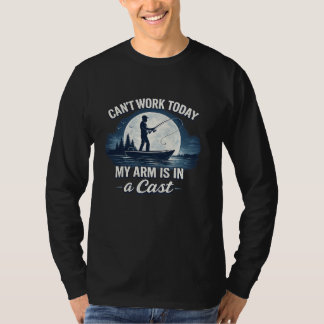 T-shirt Impossible de Travailler Aujourd'hui – Mon Bras es