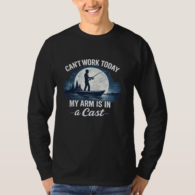 T-shirt Impossible de Travailler Aujourd'hui – Mon Bras es (Devant)