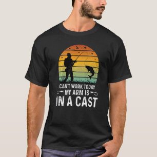 T-shirt Impossible de travailler aujourd'hui Mon bras est