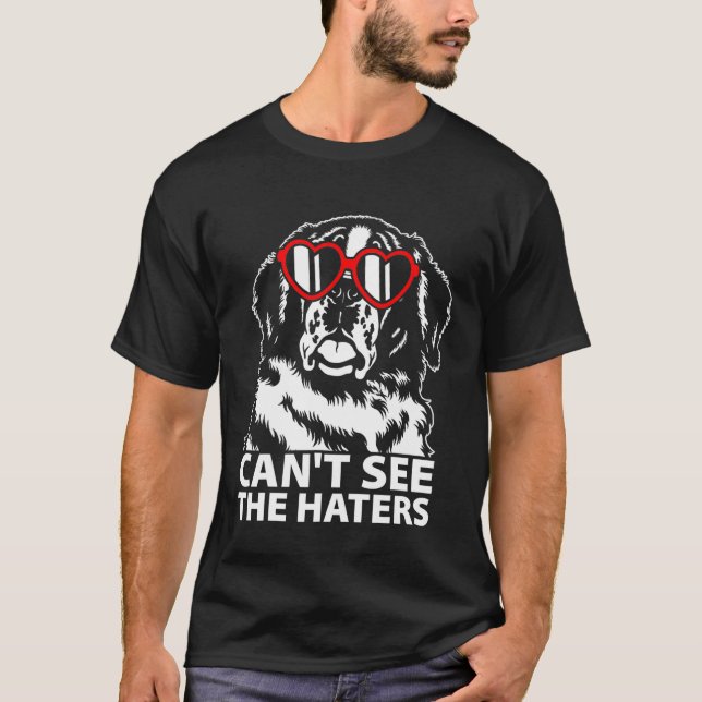 T-shirt Impossible De Voir Les Chapeaux St Bernard Avec De (Devant)