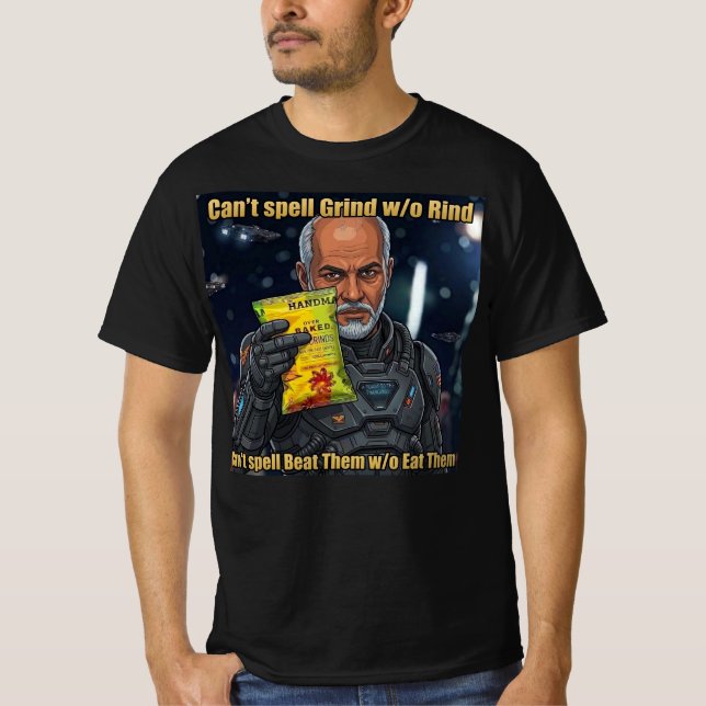 T-shirt Impossible d'écrire Grind sans Rind (Devant)