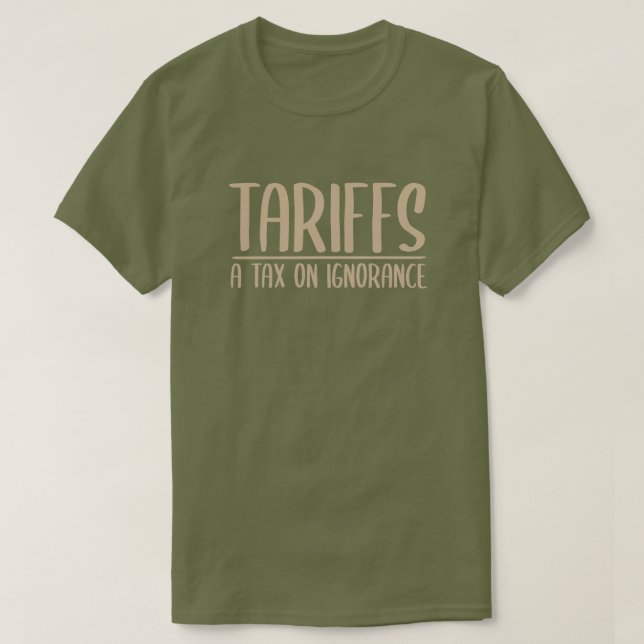 T-shirt Impôt sur les ignorants (Design devant)