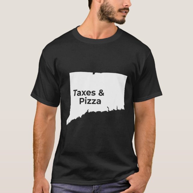 T-shirt Impôts du Connecticut &amp; Zza du Connecticut  (Devant)