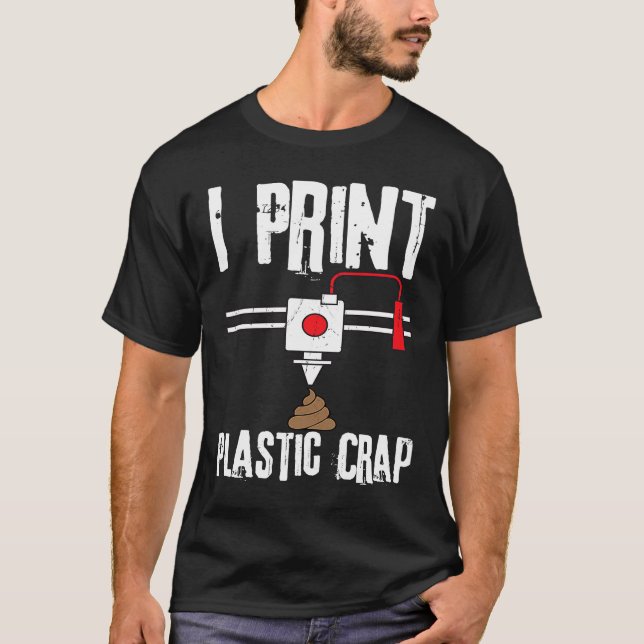 T-shirt Impression 3D 3D en plastique (Devant)