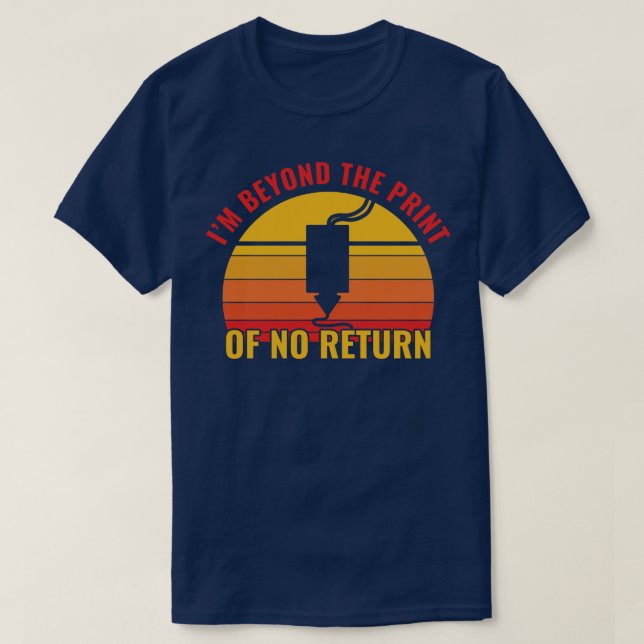 T-shirt Impression 3D amusante 3D Impression sans retour (Design devant)