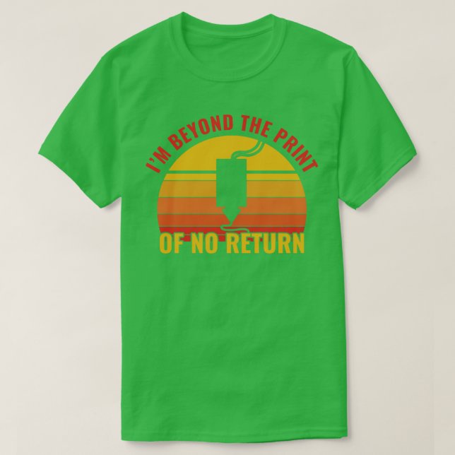 T-shirt Impression 3D amusante 3D Impression sans retour (Design devant)
