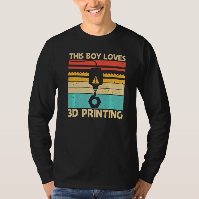 T-shirt Impression 3D Cool Pour Garçons Hommes Imprimante  (Devant)