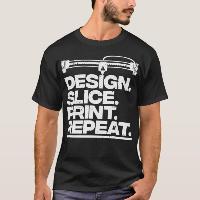 T-shirt Impression 3D Cool pour imprimante 3D (Devant)