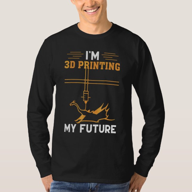 T-shirt Impression 3D pour passionnés d'impression 3D (Devant)