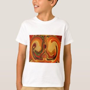 T-shirt Impression Abstraite de l'art de la rotation de la