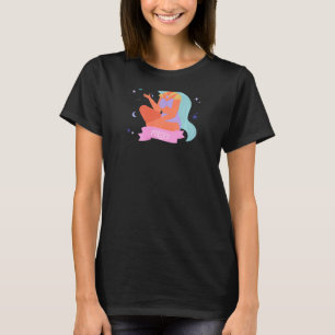 T-shirt Impression au dos de l'horoscope du zodiaque Poiss