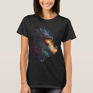 T-shirt Impression au dos Le dragon qui respire le feu som