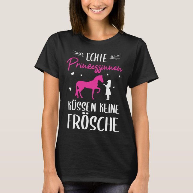 T-shirt Impression au dos Princesse réelle embrassant pas  (Devant)
