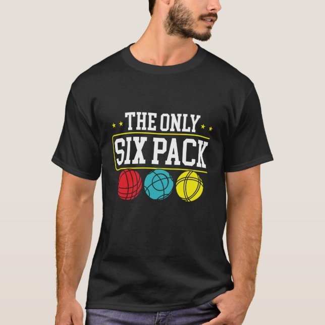 T-shirt Impression au verso Le seul pack de six que j'aie  (Devant)