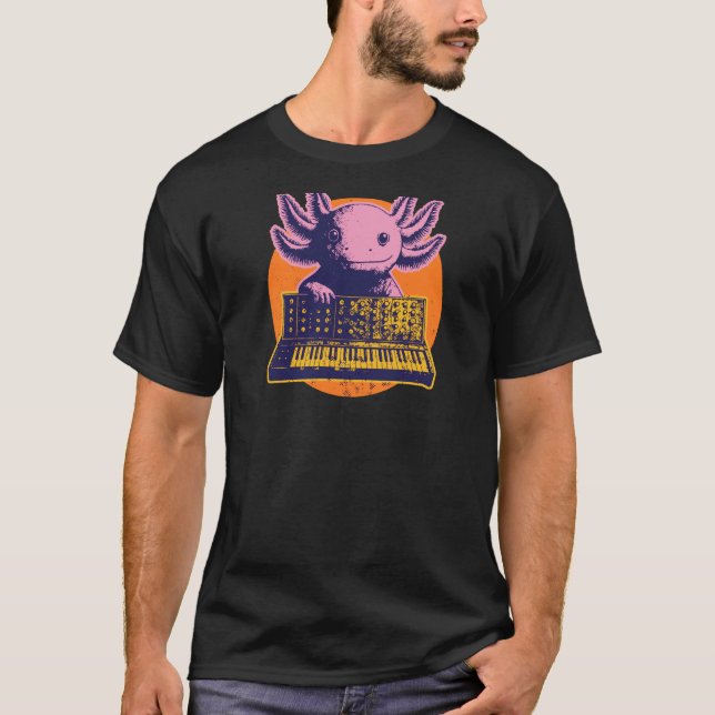 T-shirt Impression au verso, Synthpop Musique New-Wave Axo (Devant)