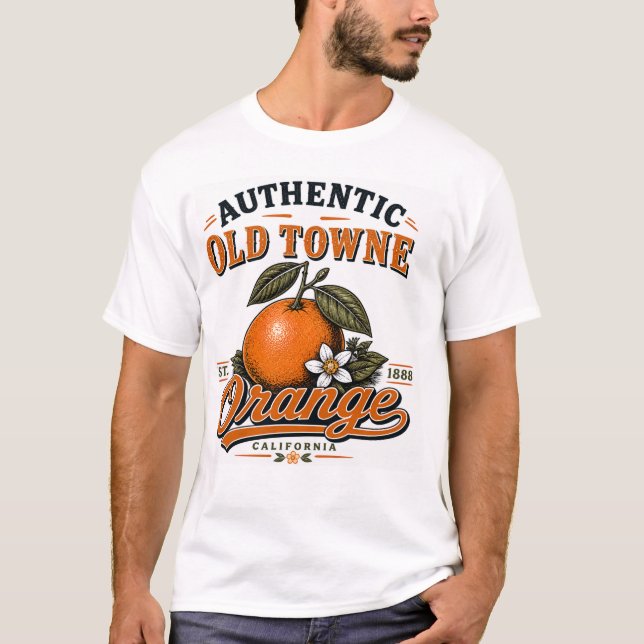 T-shirt Impression authentique de l'Orange Old Towne  (Devant)