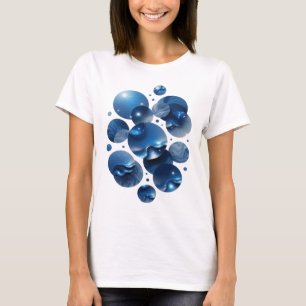T-shirt Impression BLEUES ÉTOILES BLEUES Cool