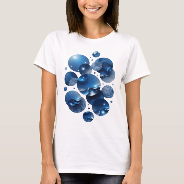 T-shirt Impression BLEUES ÉTOILES BLEUES Cool (Devant)