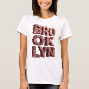 T-shirt Impression BROOKLYN Rose Frais