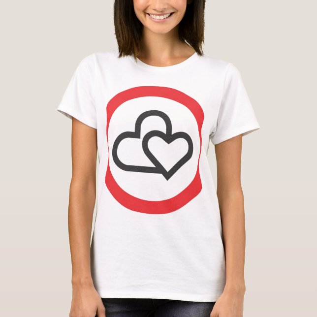 T-shirt Impression d'amour (Devant)