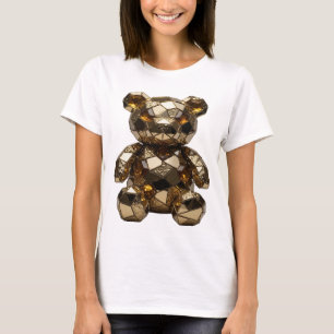 T-shirt Impression d'art ABSTRACT ART Argent Chic
