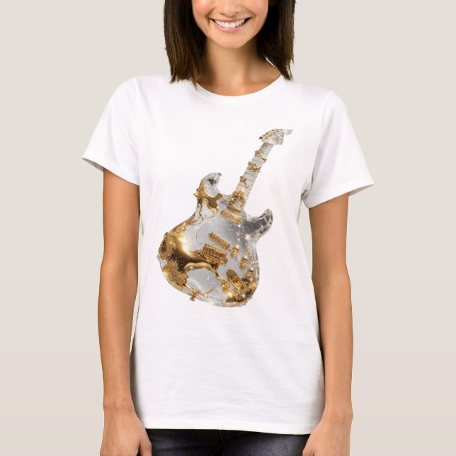 T-shirt Impression d'art ABSTRACT ART en argent propre (Devant)