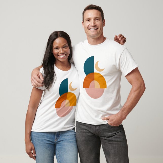 T-shirt Impression d'art abstrait géométrique moderne de l (Unisexe)
