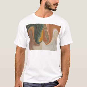 T-shirt Impression d'art Abstrait rétroactif