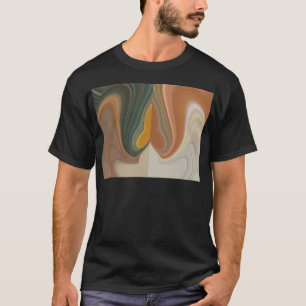 T-shirt Impression d'art Abstrait rétroactif