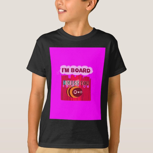 T-shirt Impression d'art d'abeille sur planche (Devant)