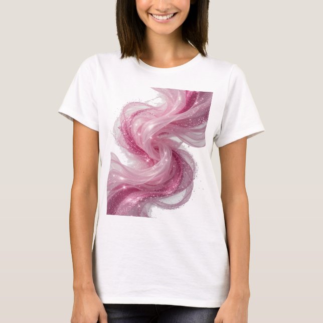 T-shirt Impression d'art d'art abstrait argent ABSTRACT AR (Devant)